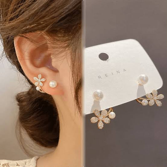FLORAL STUD EARRING