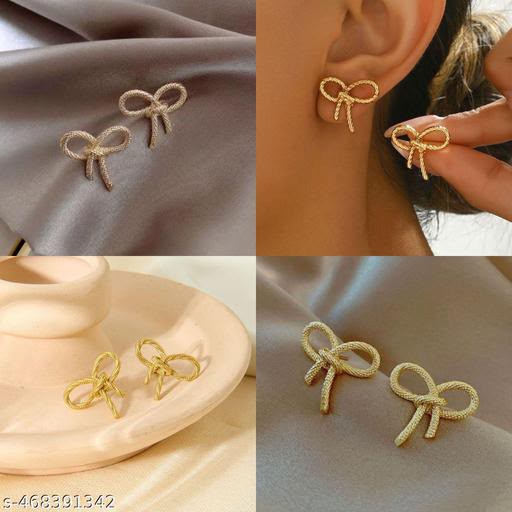 MINIMAL KOREAN BOW STUD